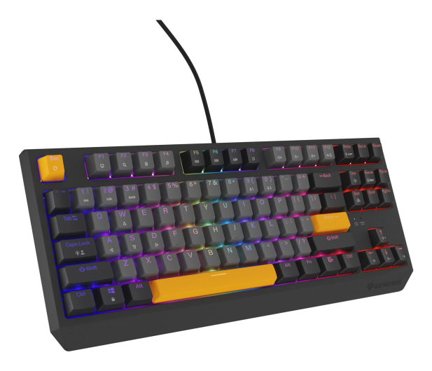 Genesis THOR 230 TKL ANCHOR GRAY NEGATIVE US RGB MECHANICZNA OUTEMU - 1351039 - zdjęcie 9